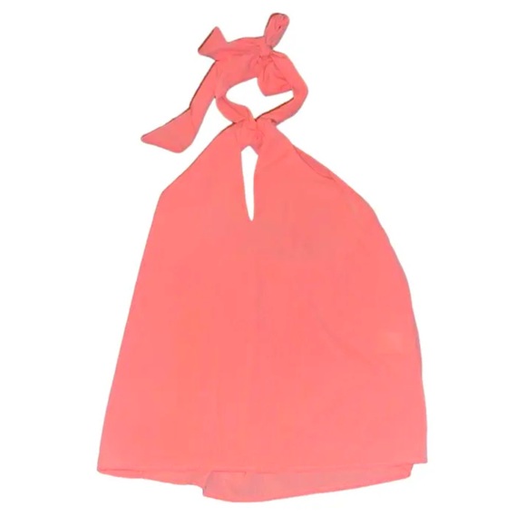 Pink Lily key hole halter top - Picture 1 of 2